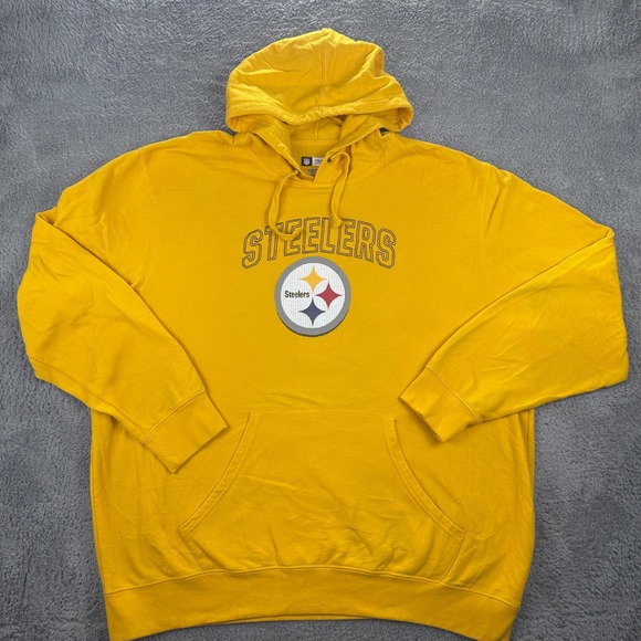 NFL Other - NFL Team Apparel Pittsburgh Steelers Hoodie Mens 2XL Gold Pullover DA61‎ 2015